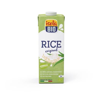 Rijst drink ongezoet van Isola Bio, 12x 1 ltr